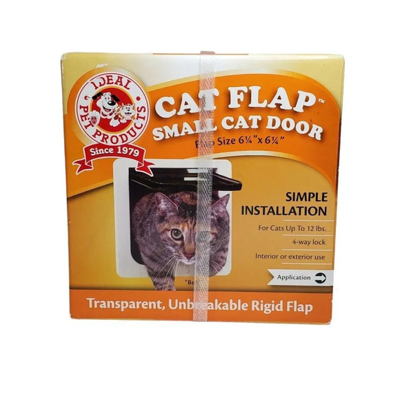Ideal Pet Products Other - Cat Flap Small Cat Door 4 Way Lock By Ideal Pet Products 6 1/4" x 6 1/4"